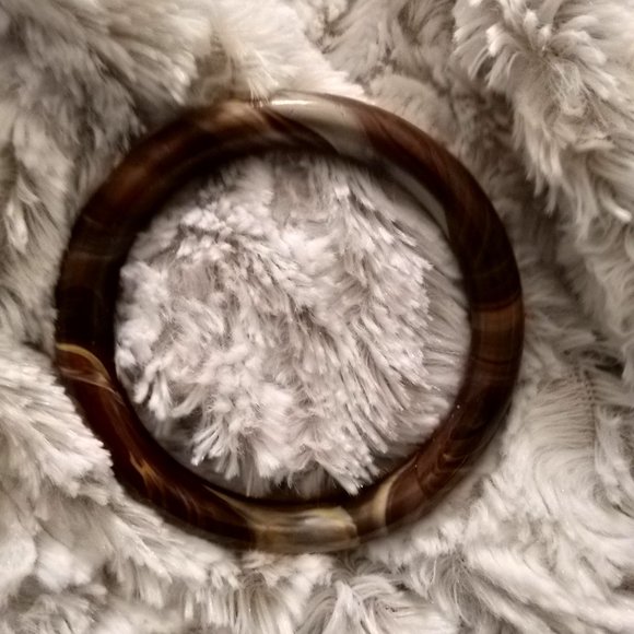 Genuine Tiger-Eye Bangle Bracelets - Picture 10 of 13